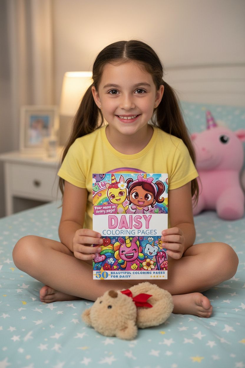 Daisy personal coloring pages