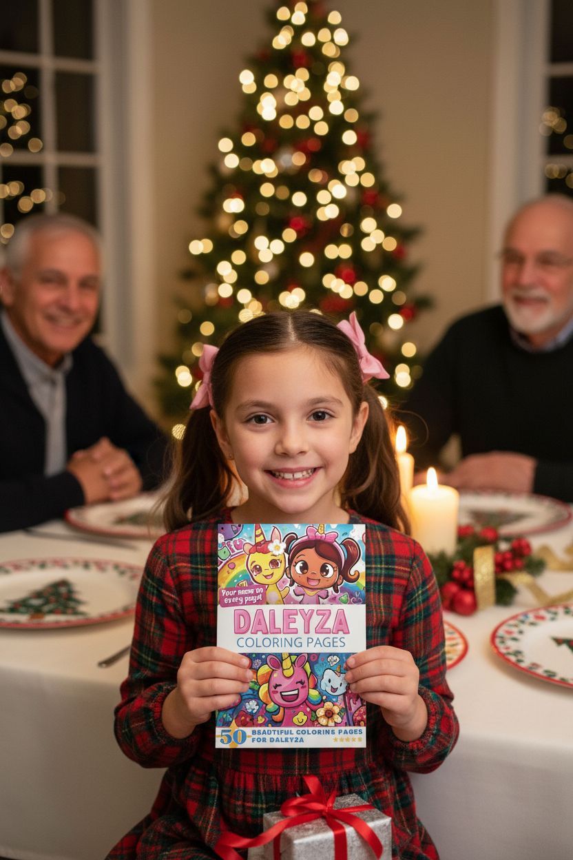 Daleyza Christmas coloring pages gift