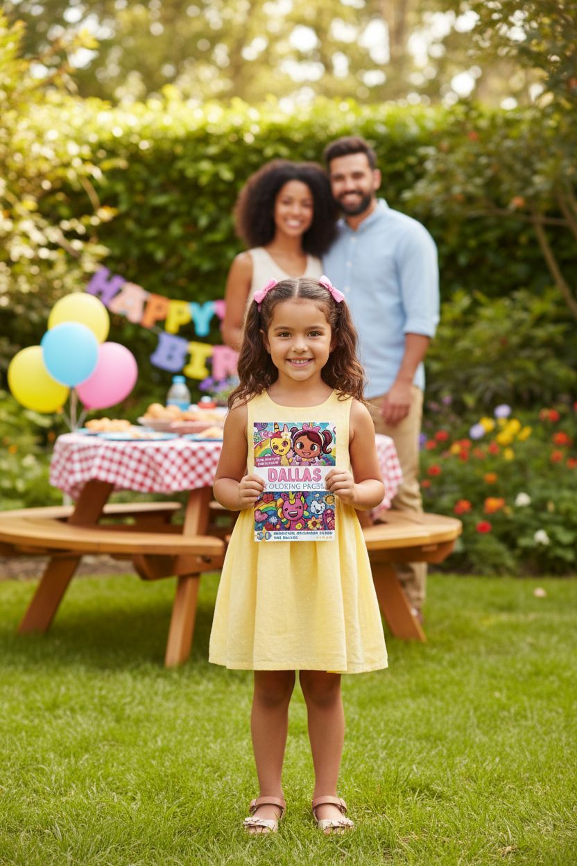 Dallas coloring book in use