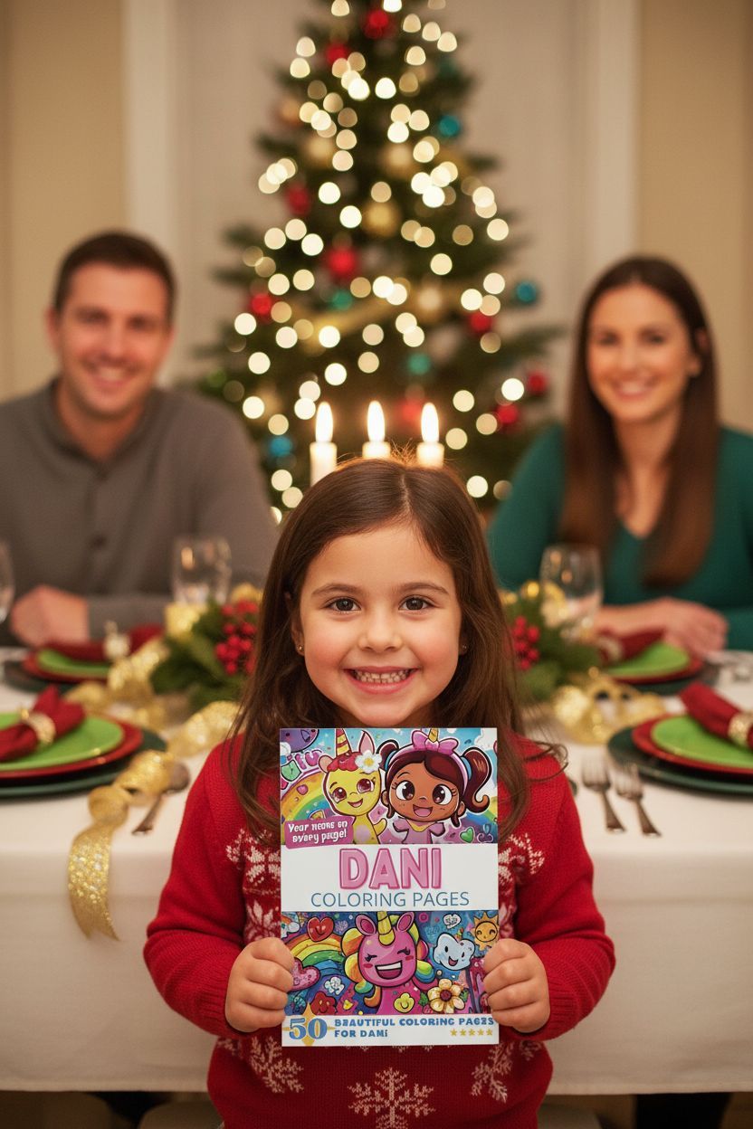 Dani Christmas coloring pages gift