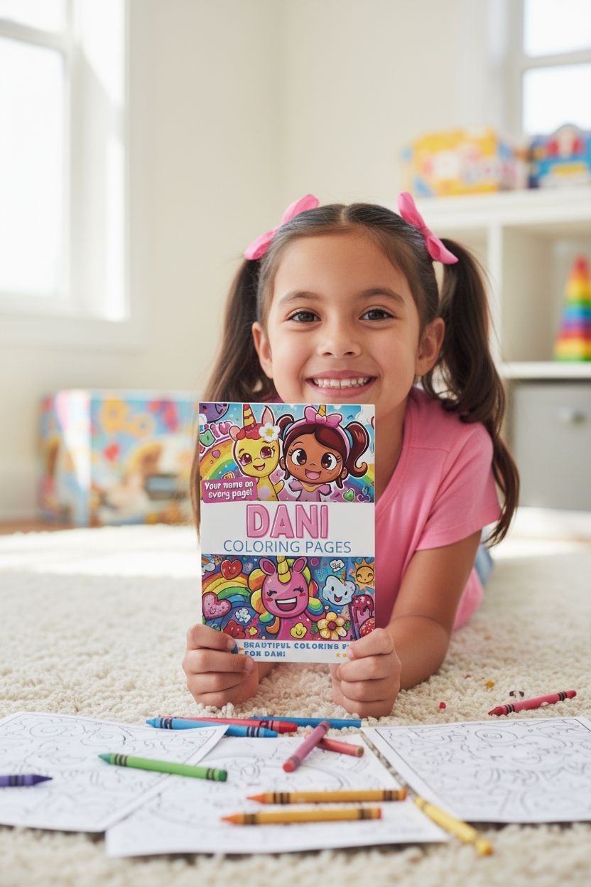 Dani personal coloring pages
