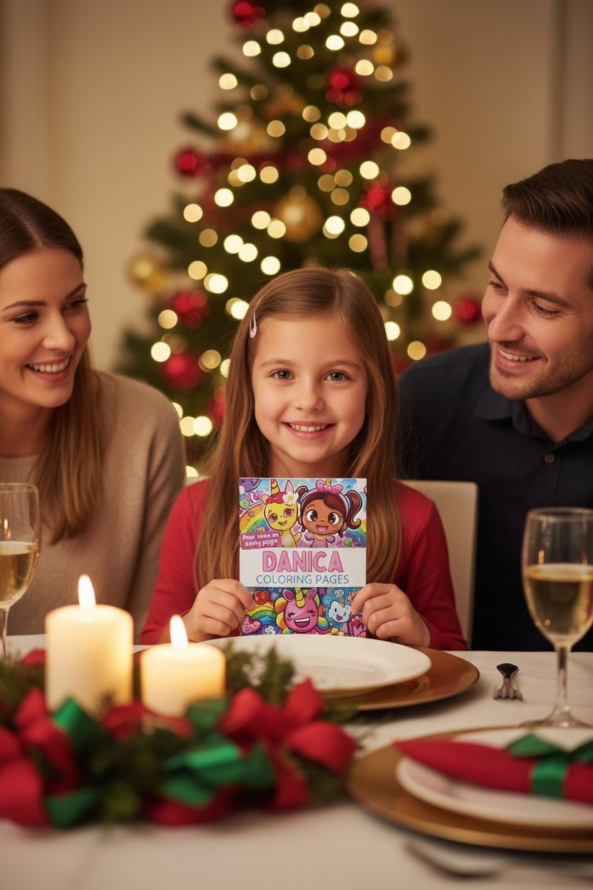 Danica Christmas coloring pages gift