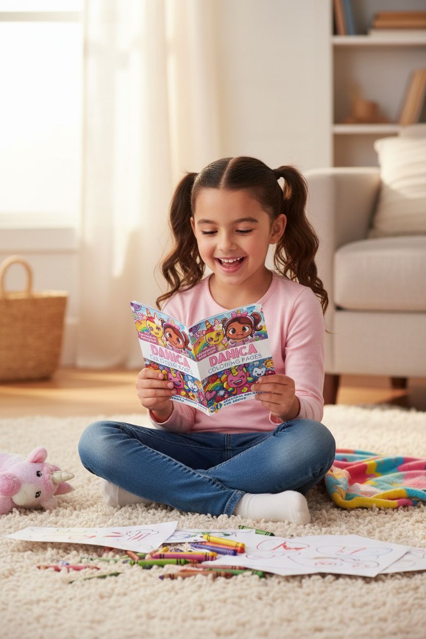 Danica personal coloring pages