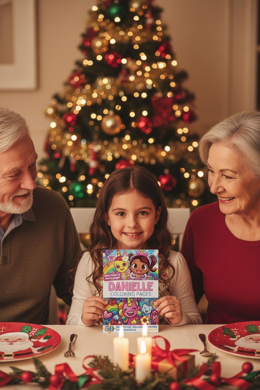 Danielle Christmas coloring pages gift
