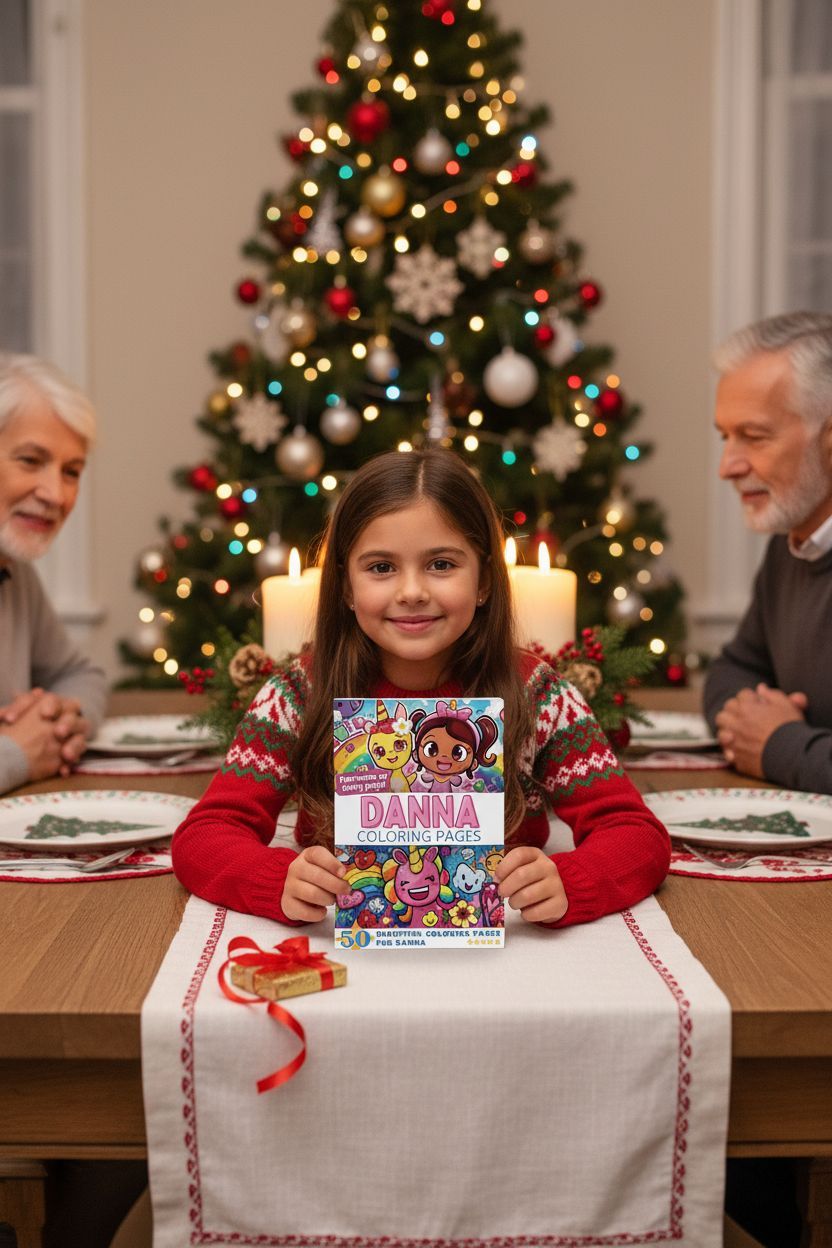 Danna Christmas coloring pages gift