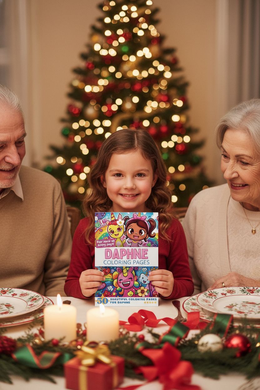 Daphne Christmas coloring pages gift