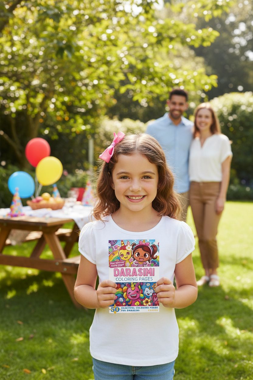 Darasimi coloring book in use