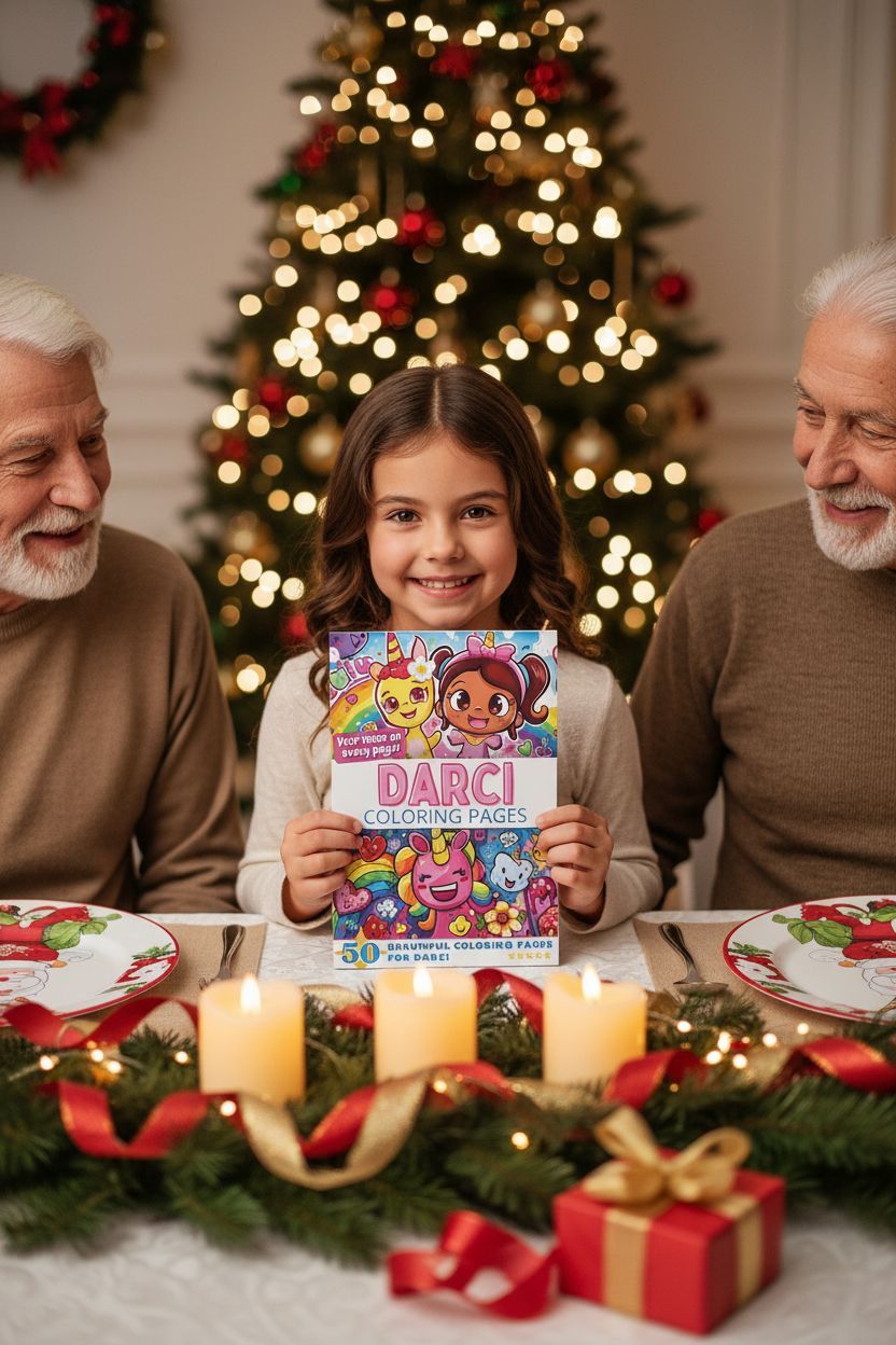 Darci Christmas coloring pages gift