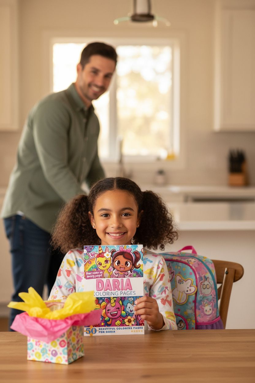 Daria coloring book in use