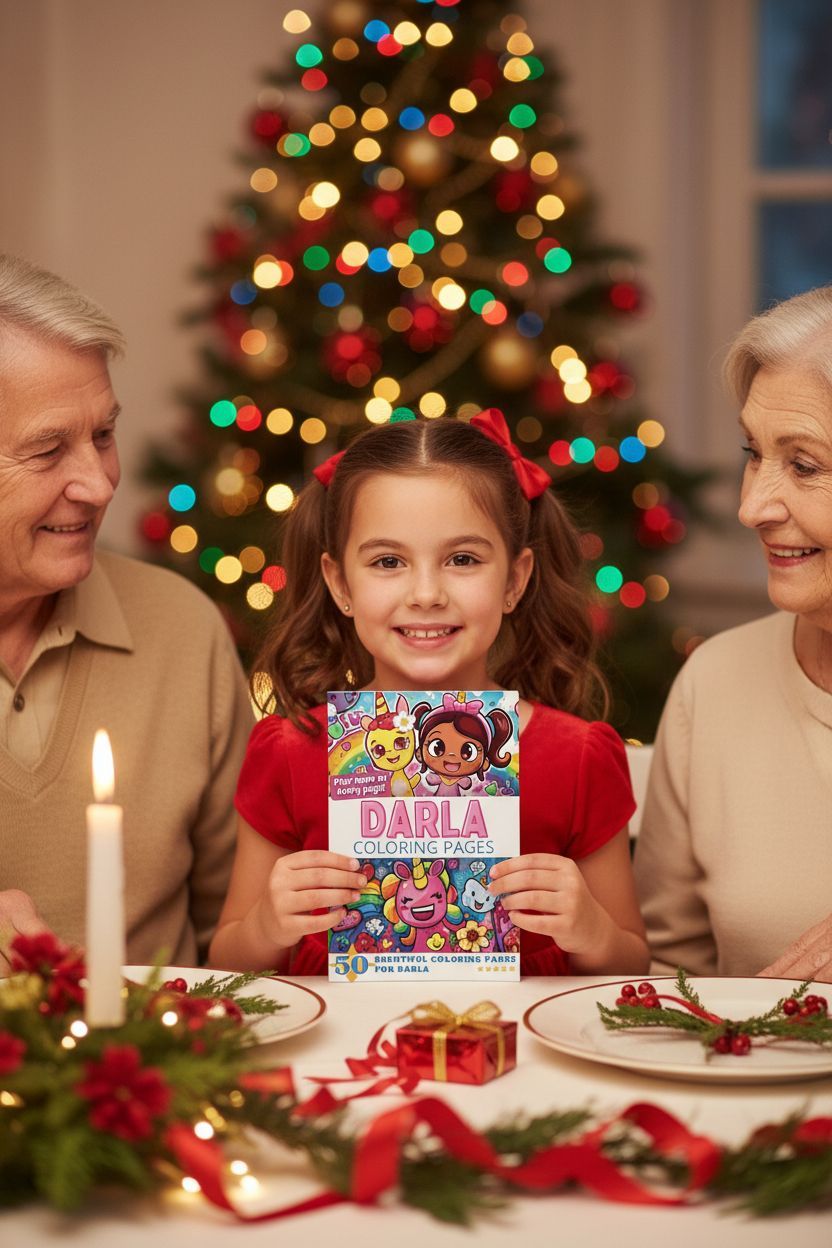 Darla Christmas coloring pages gift