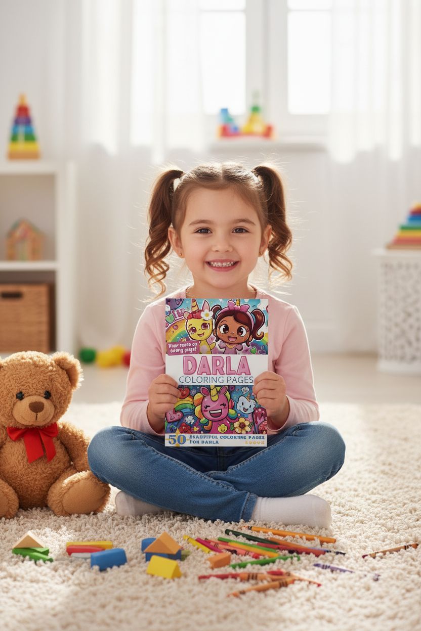 Darla personal coloring pages