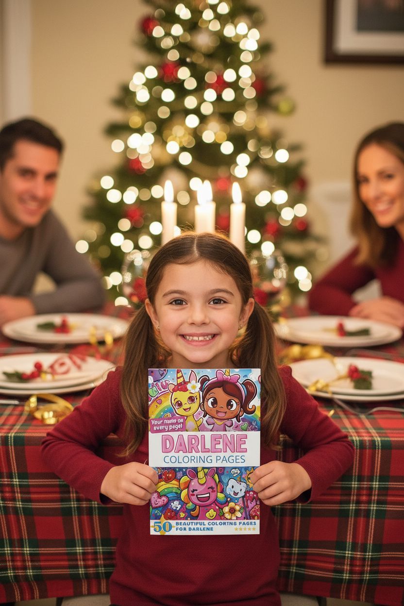 Darlene Christmas coloring pages gift