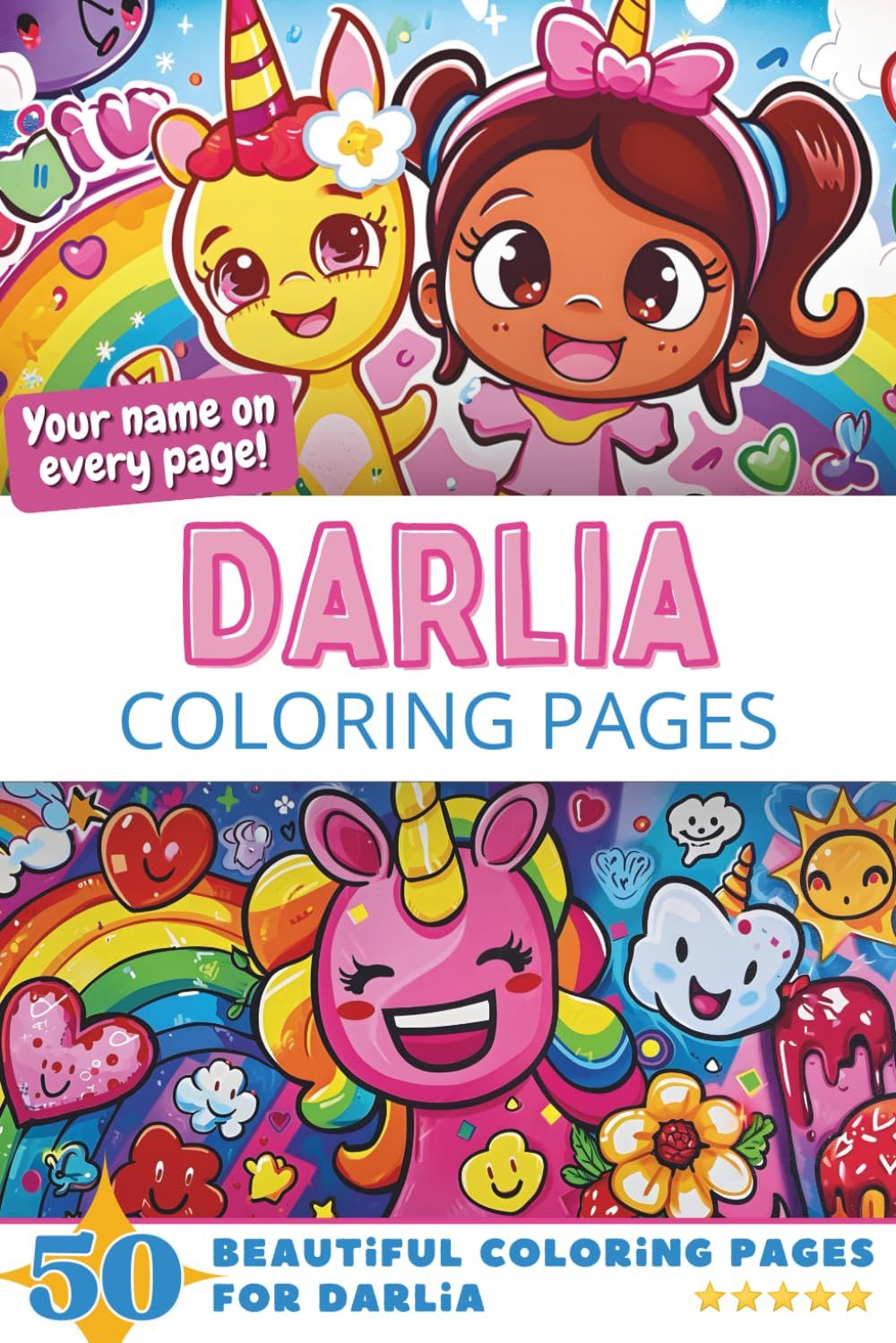Darlia Coloring Book Cover