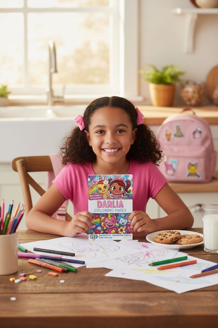 Darlia personal coloring pages