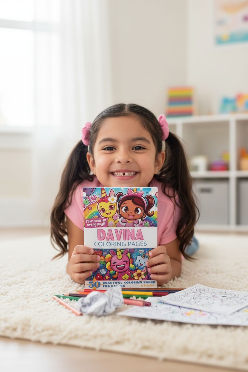 Davina personal coloring pages