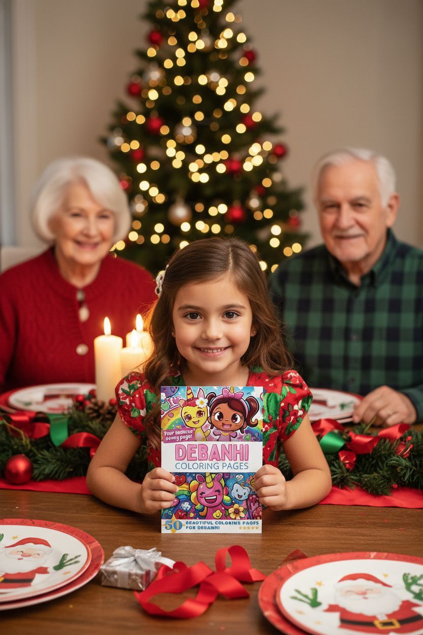 Debanhi Christmas coloring pages gift