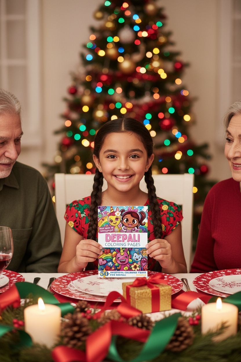 Deepali Christmas coloring pages gift