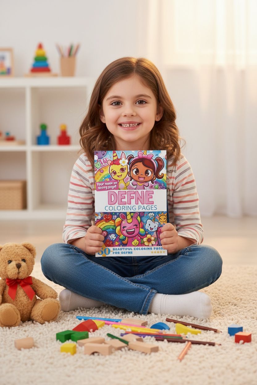 Defne personal coloring pages