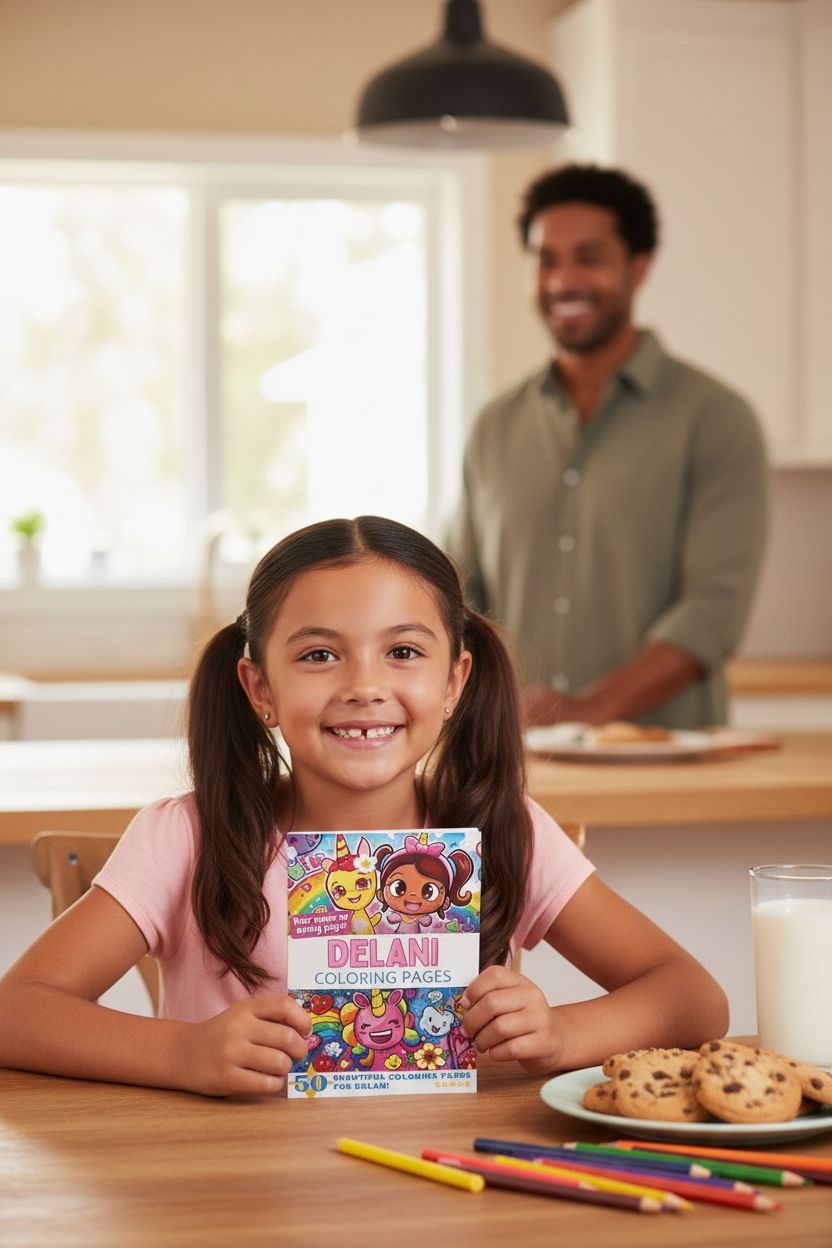 Delani personal coloring pages