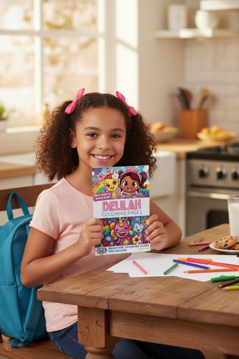 Delilah personal coloring pages