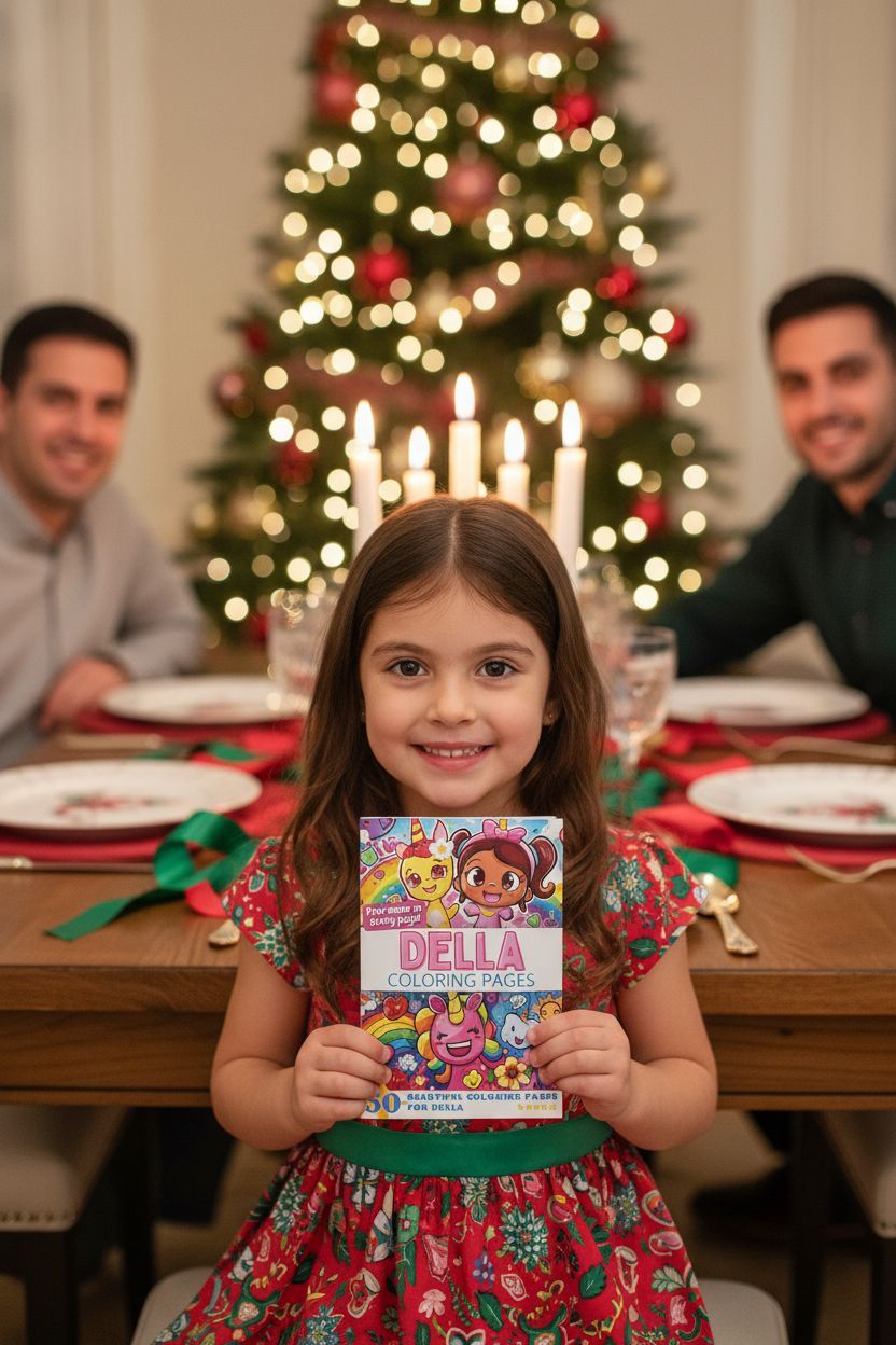Della Christmas coloring pages gift