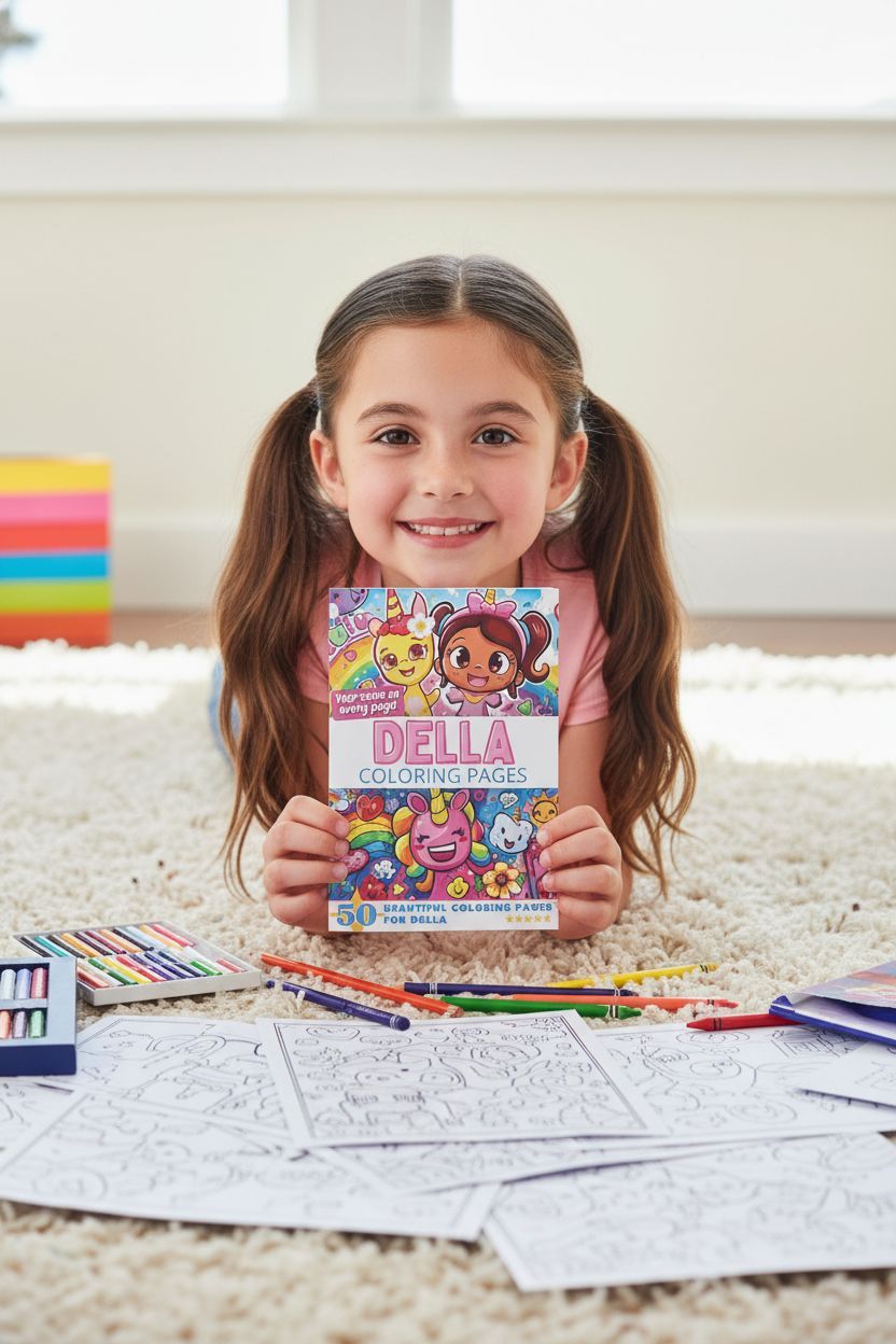 Della personal coloring pages