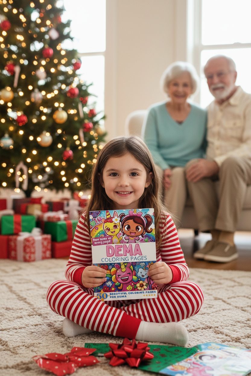 Dema Christmas coloring pages gift
