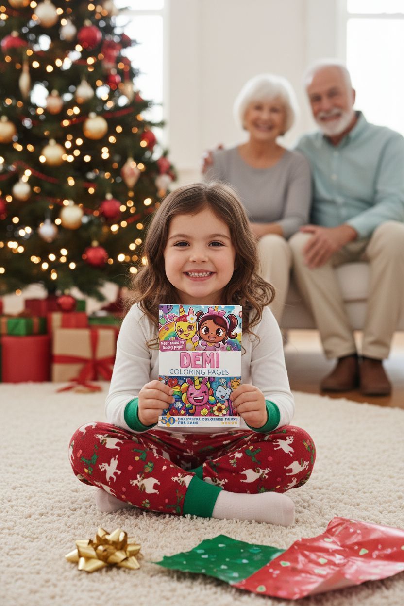 Demi Christmas coloring pages gift