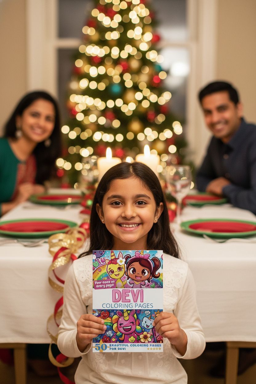 Devi Christmas coloring pages gift