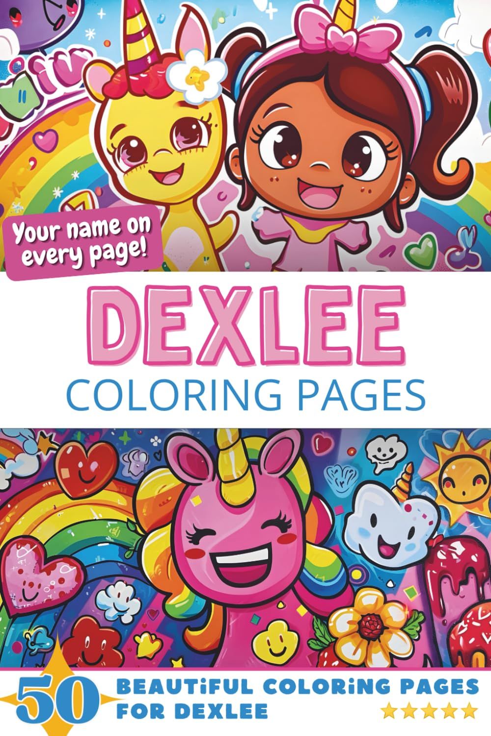 Dexlee Coloring Book Cover