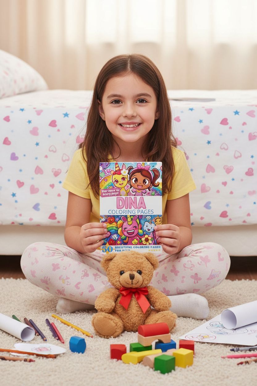 Dina personal coloring pages