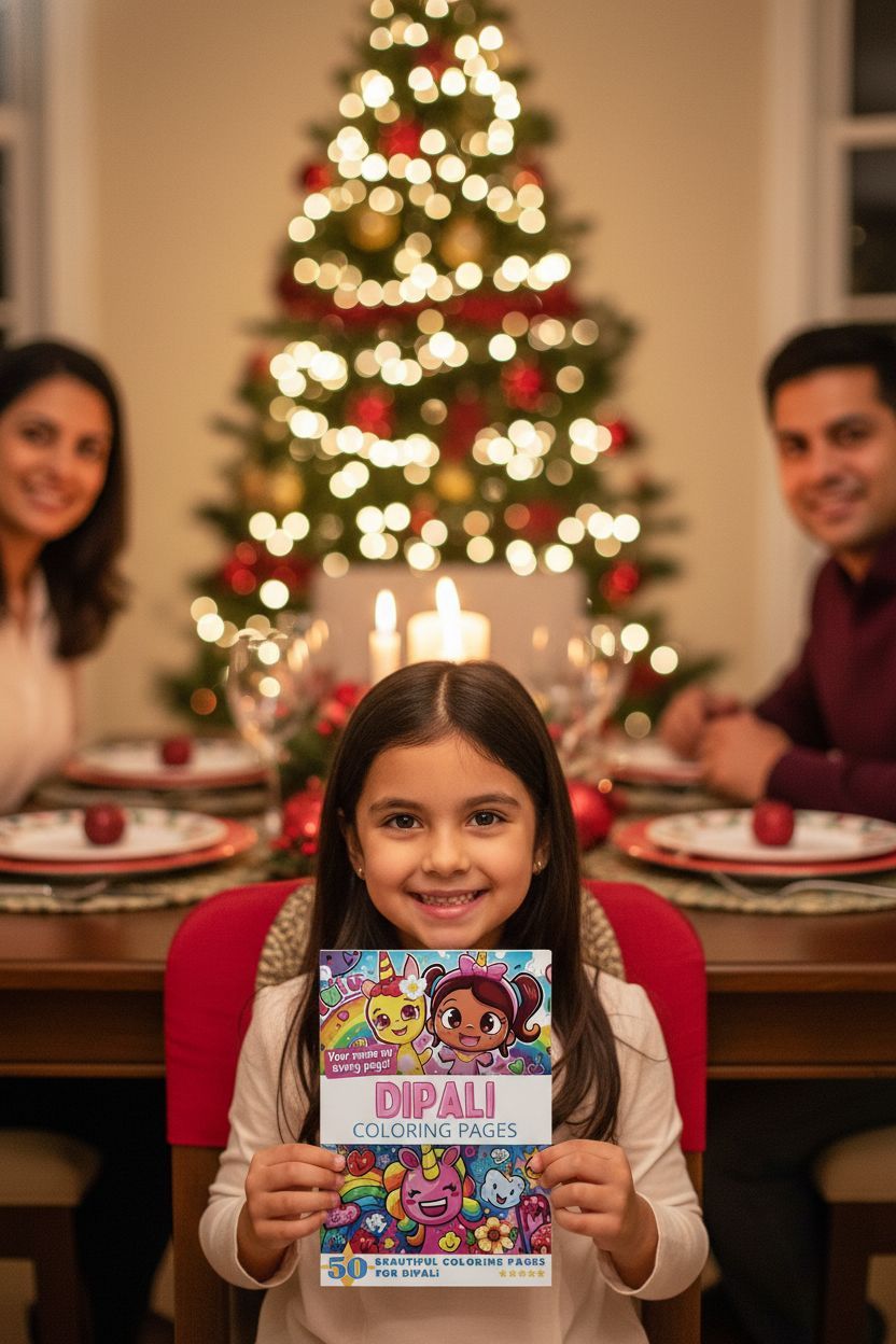 Dipali Christmas coloring pages gift