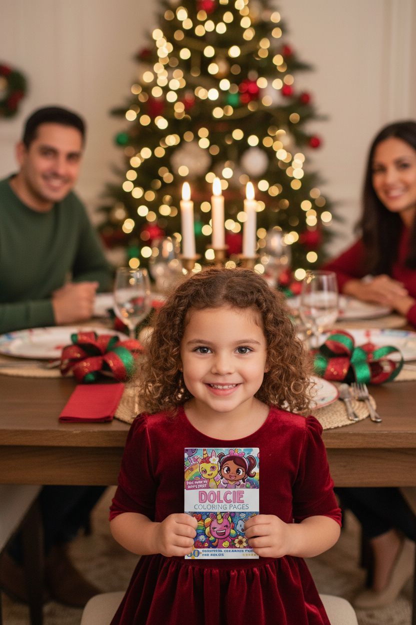 Dolcie Christmas coloring pages gift