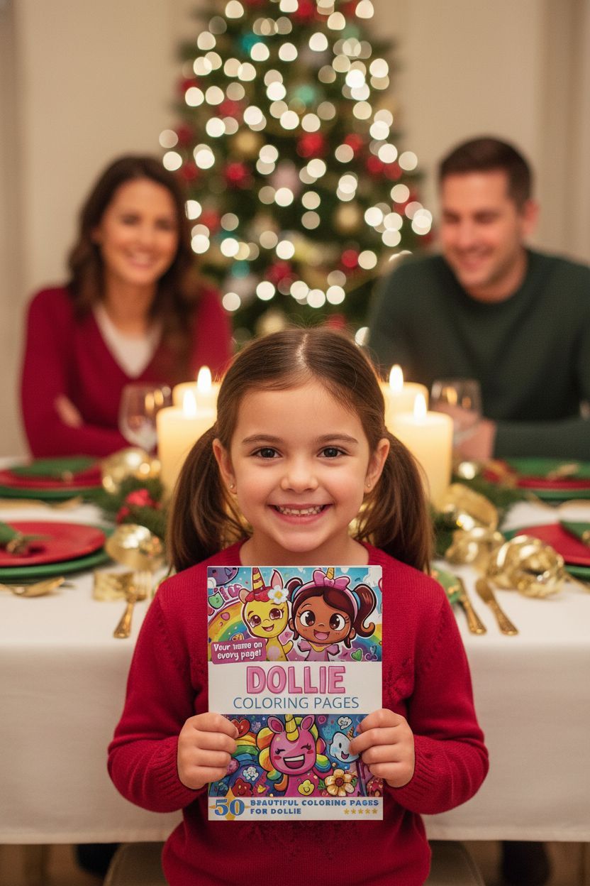 Dollie Christmas coloring pages gift