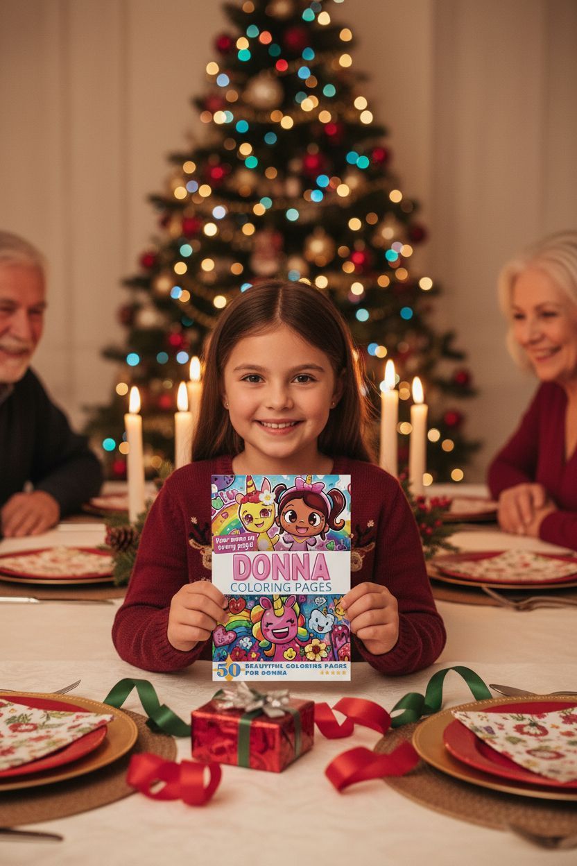 Donna Christmas coloring pages gift