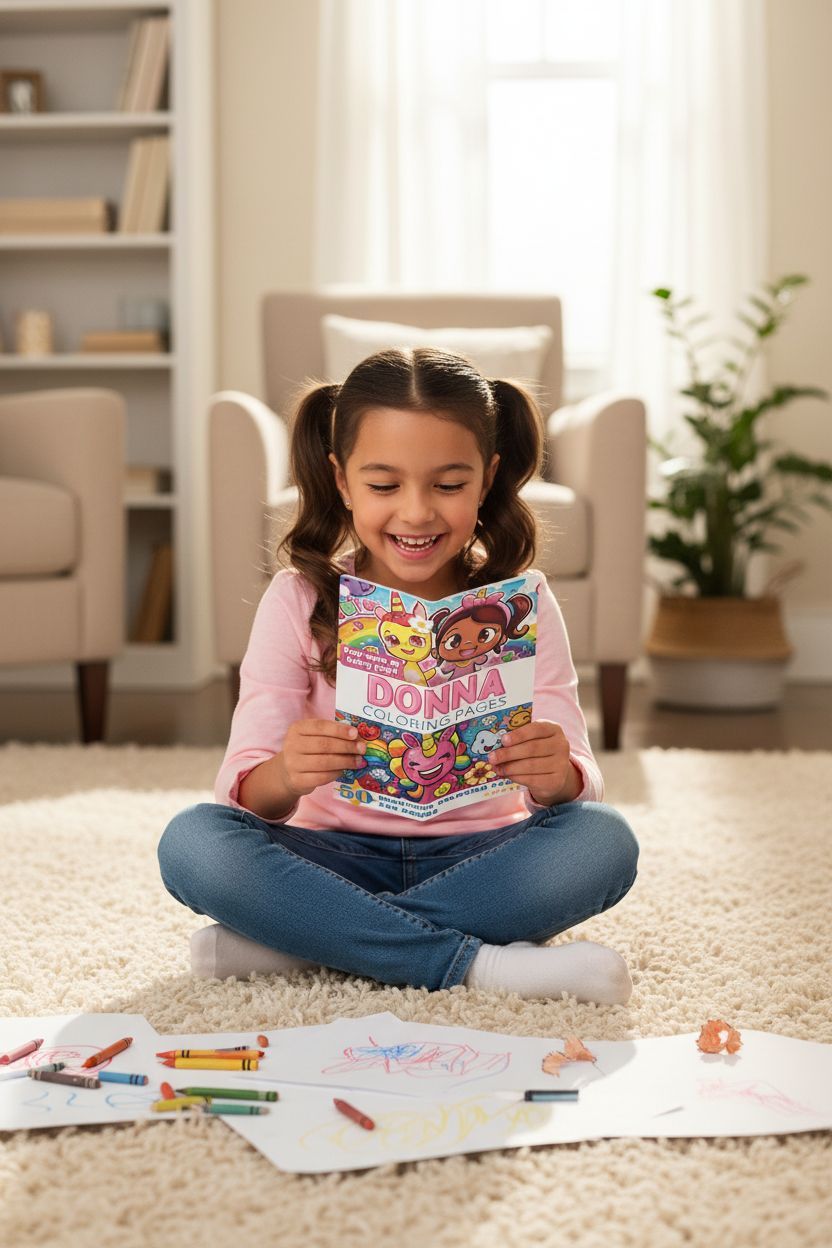 Donna personal coloring pages