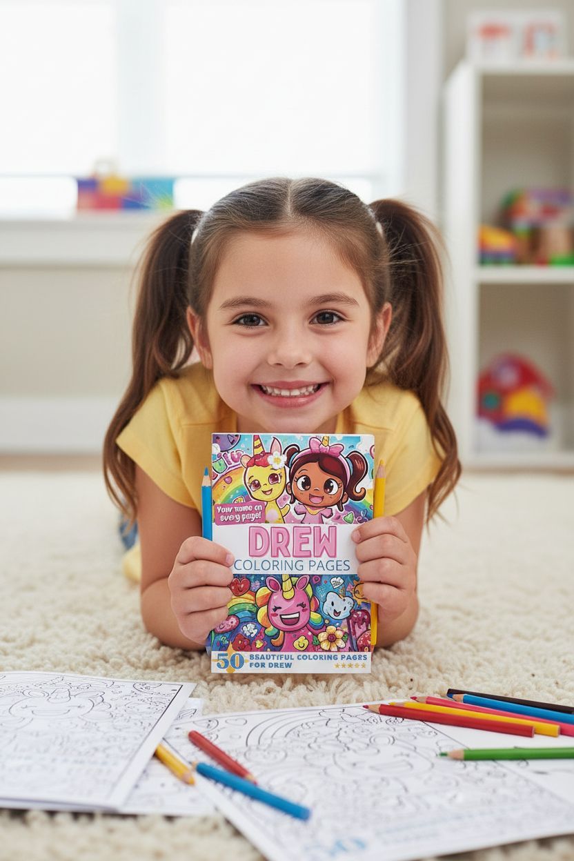 Drew personal coloring pages