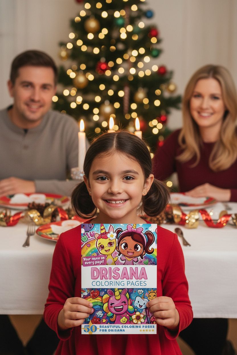 Drisana Christmas coloring pages gift