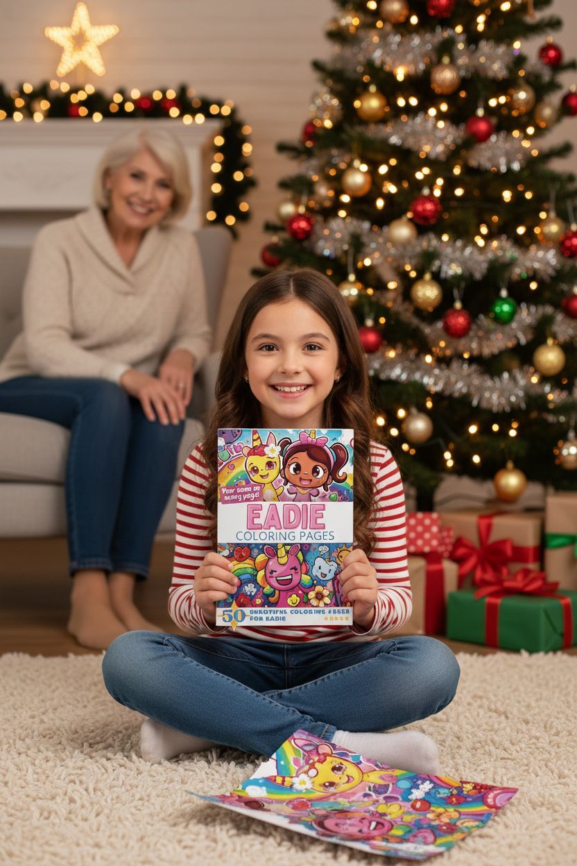 Eadie Christmas coloring pages gift