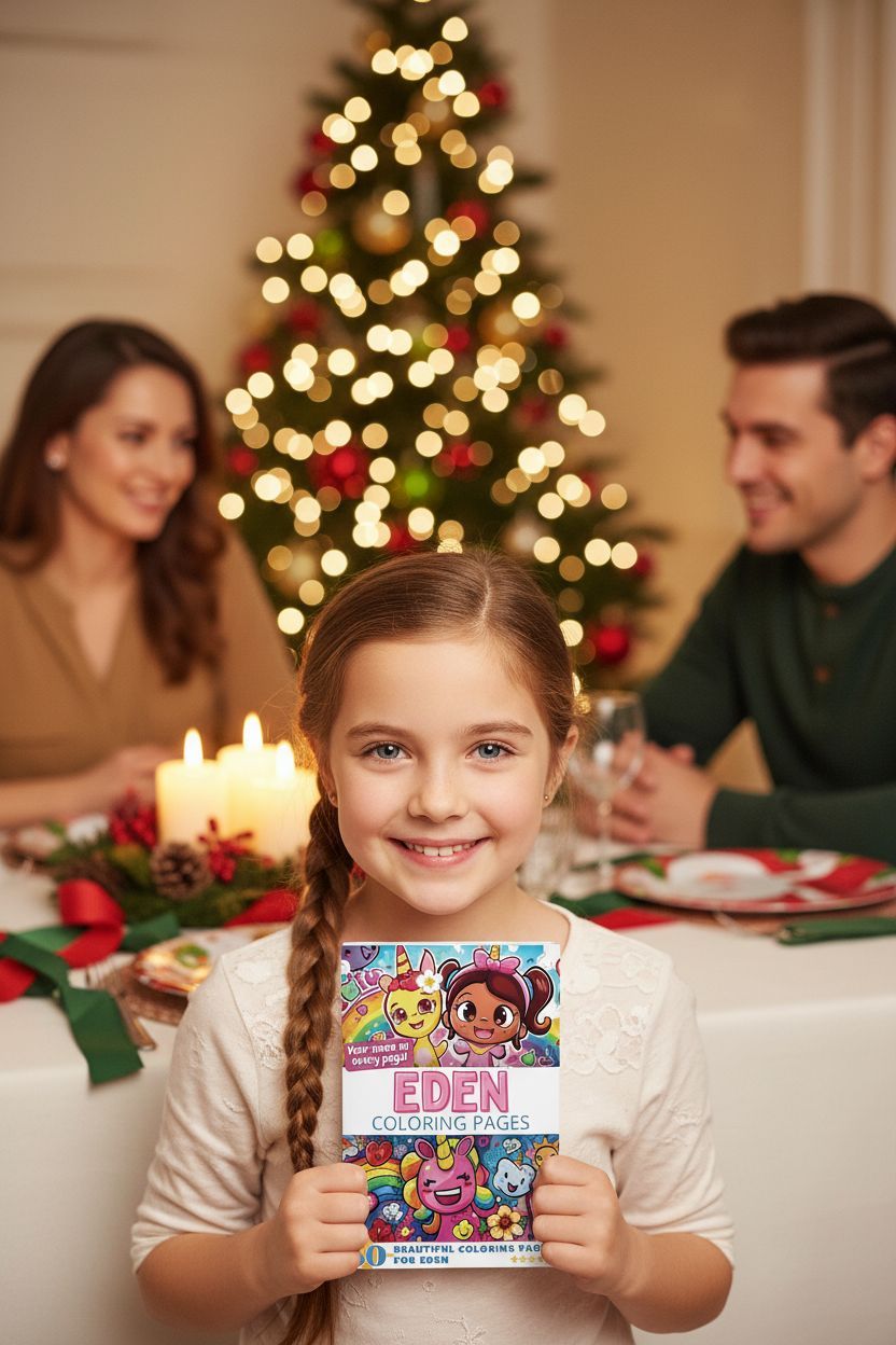Eden Christmas coloring pages gift