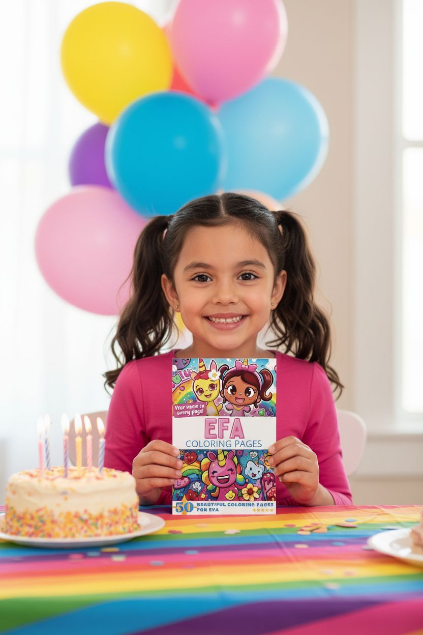 Efa coloring book in use