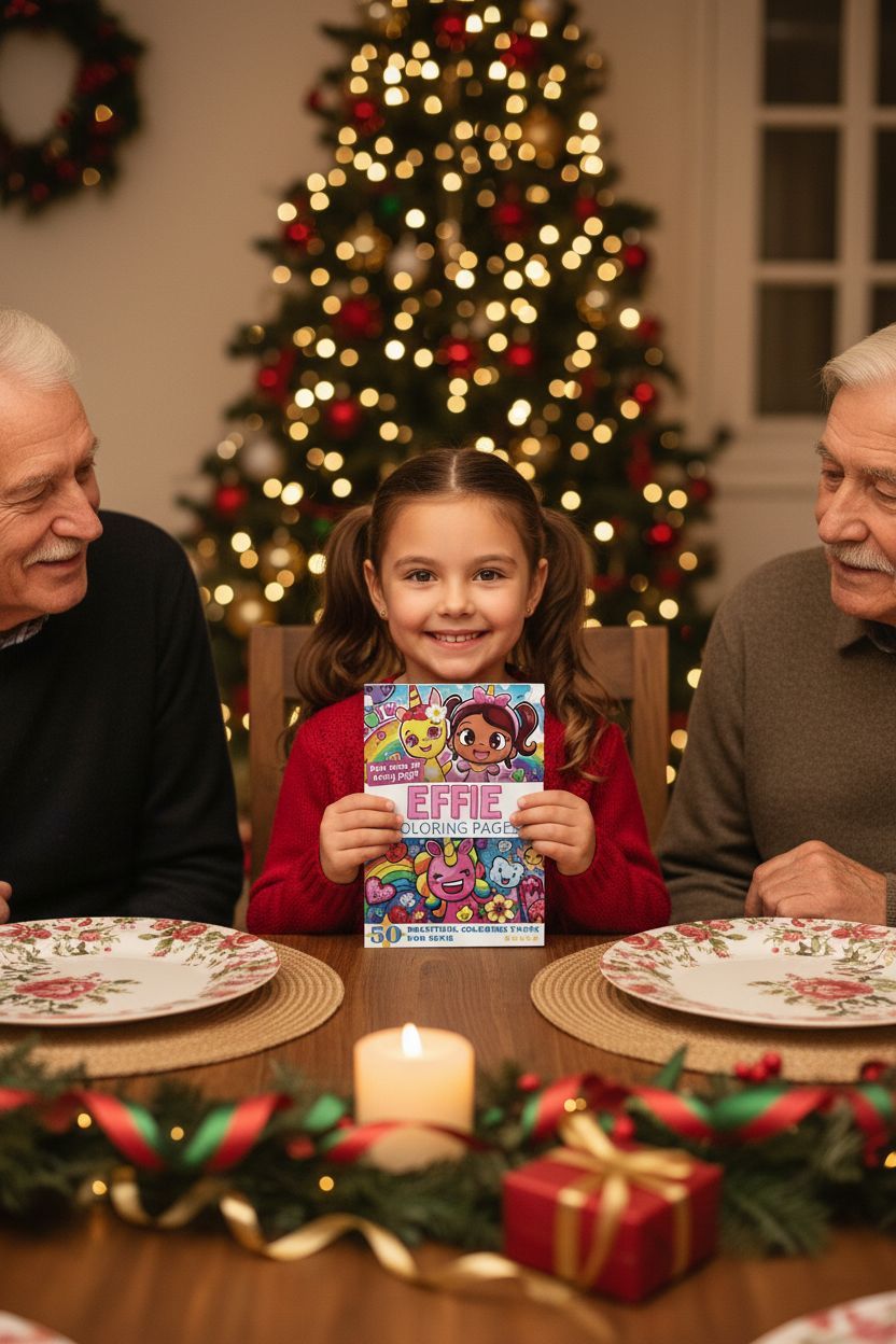 Effie Christmas coloring pages gift