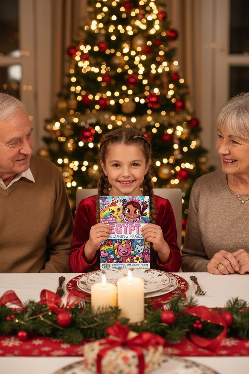 Egypt Christmas coloring pages gift