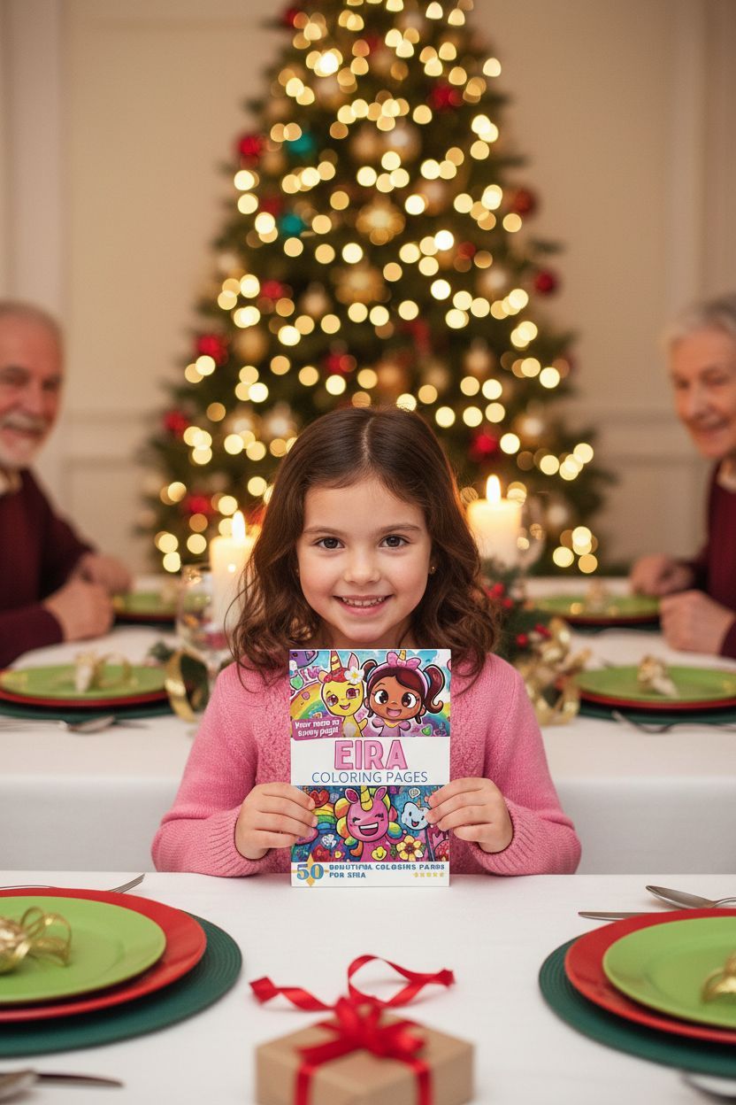 Eira Christmas coloring pages gift