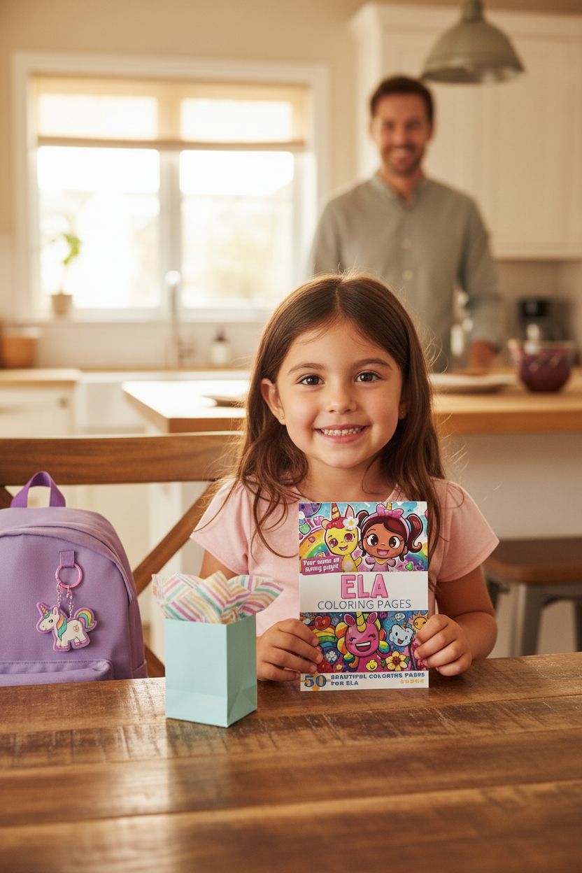 Ela coloring book in use