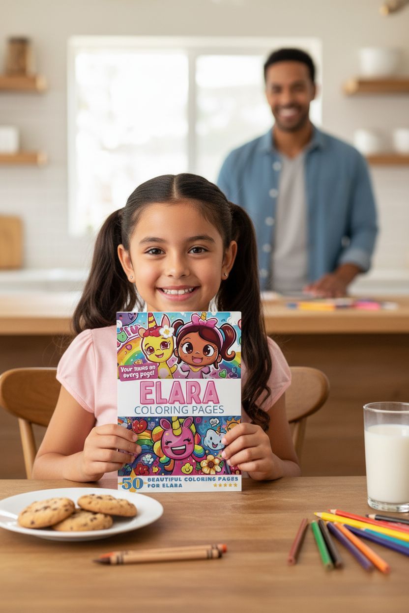 Elara personal coloring pages