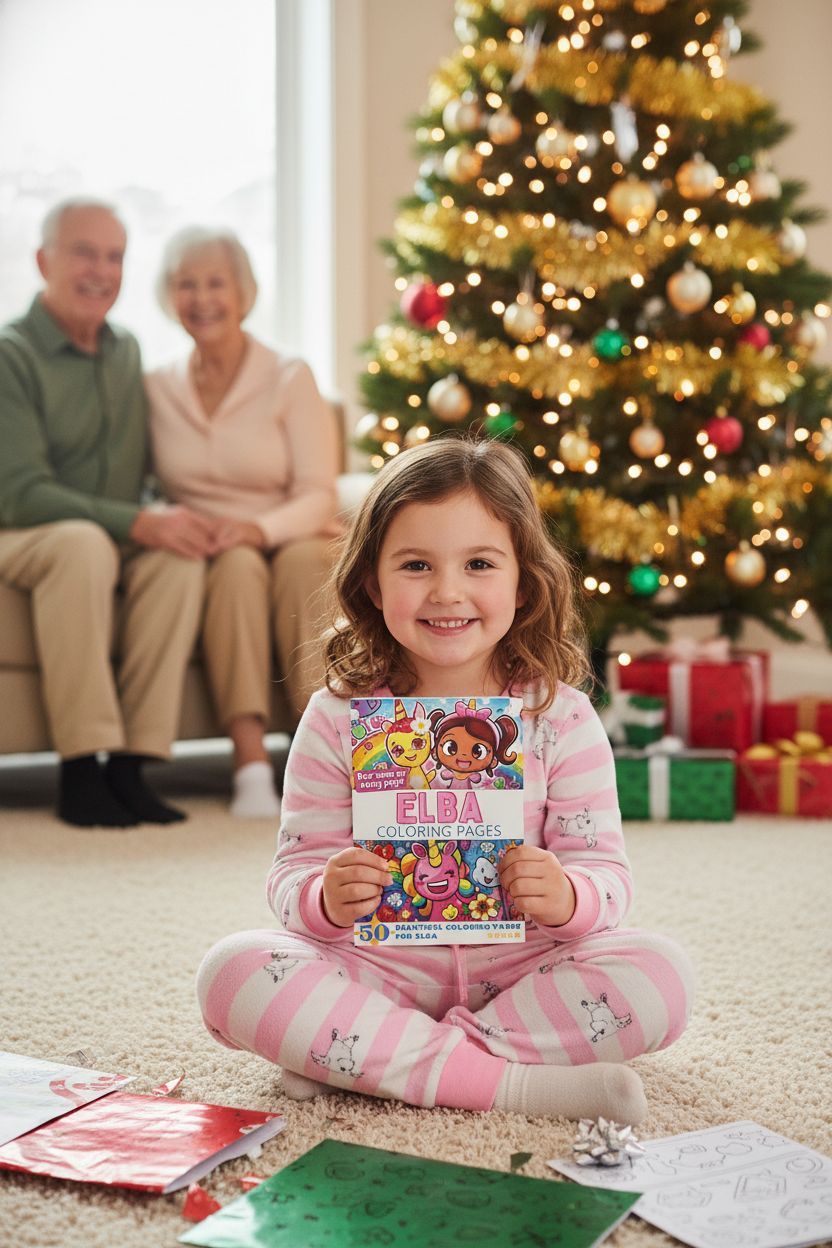 Elba Christmas coloring pages gift