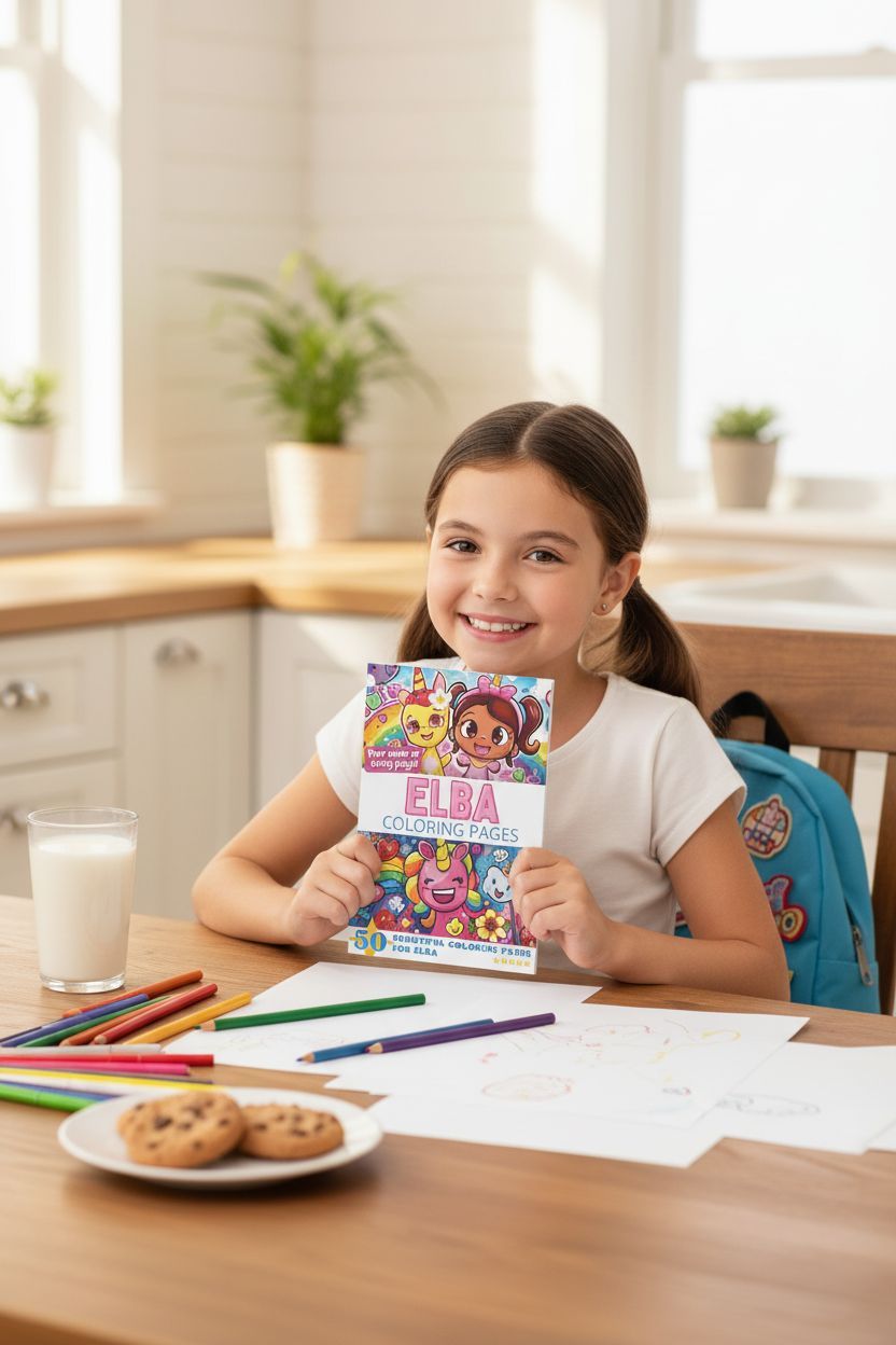 Elba personal coloring pages