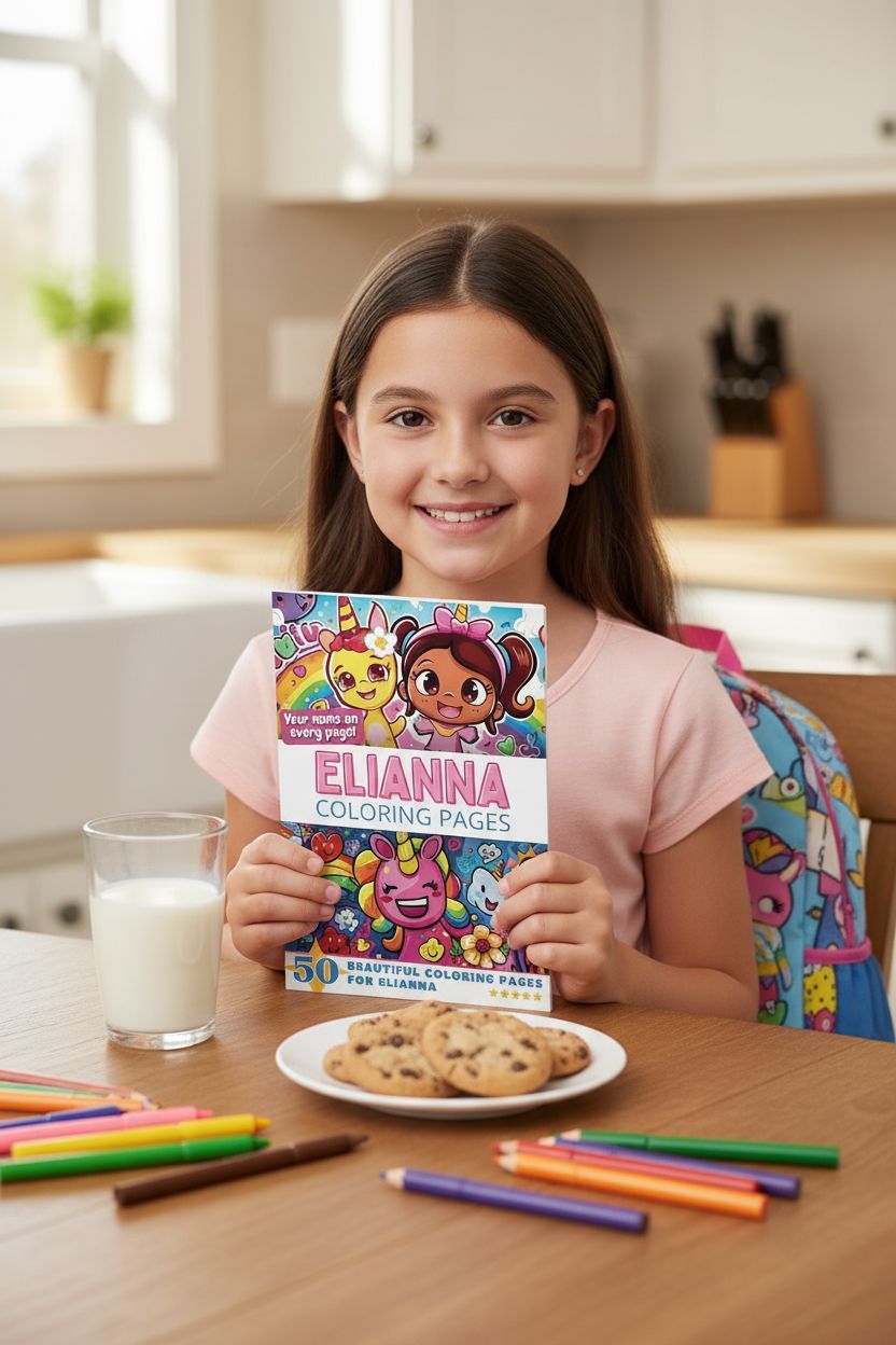 Elianna personal coloring pages