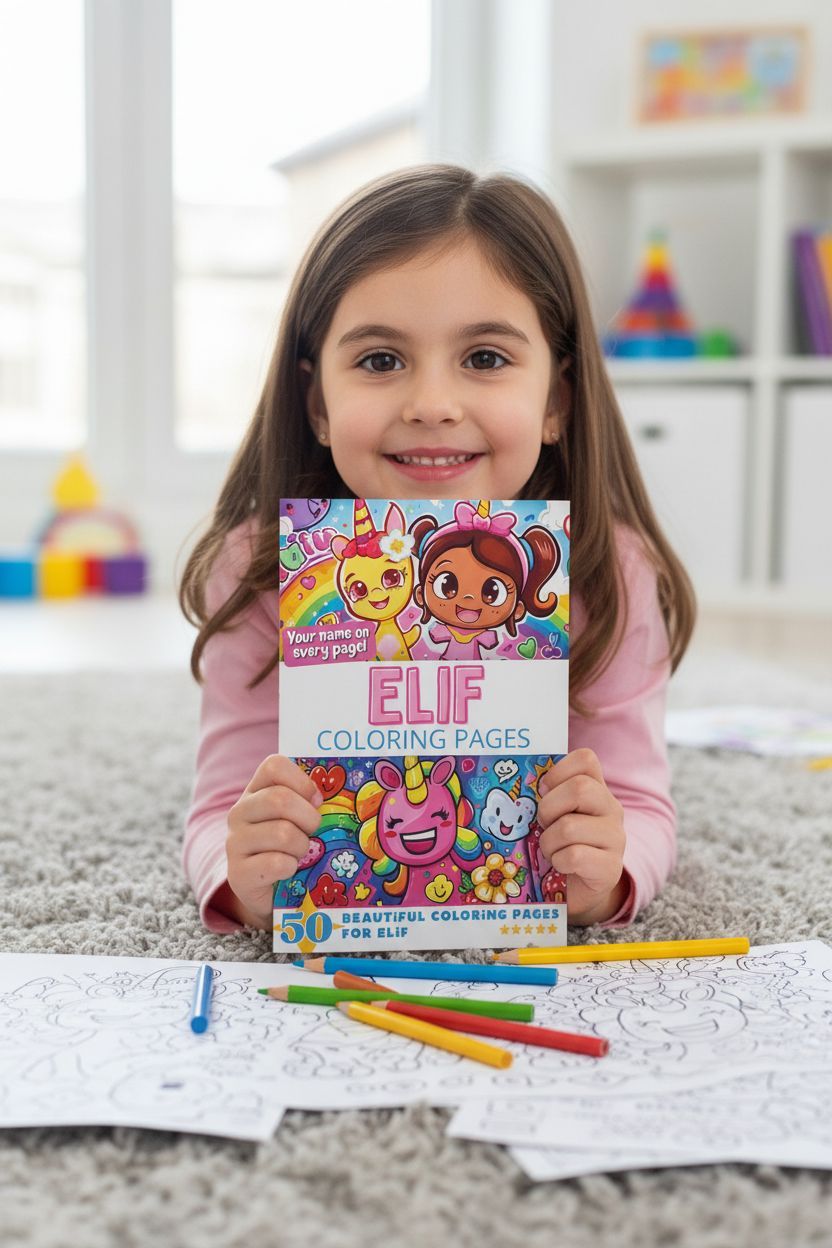 Elif personal coloring pages